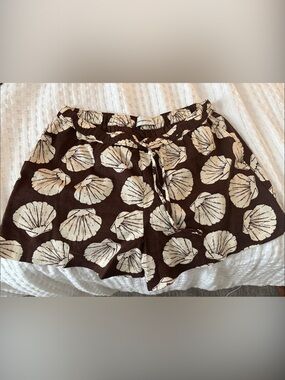 Abercrombie & Fitch Brown Shell-Print Women’s Shorts